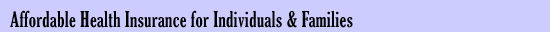 Affordable health insurance
